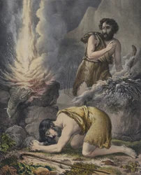 El sacrificio de Caín y Abel